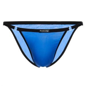 Mens Ice Silk Sexy Low Rise Thin Thongs Briefs