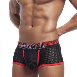 Spell Color Pouch Mesh Breathable Boxer Briefs Underwear for Men