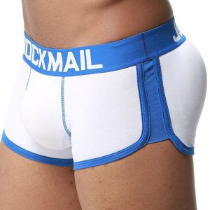 JOCKMAIL Hip Lifting U Convex Cotton Comfy Boxer Briefs  with Cup Pads for Men
