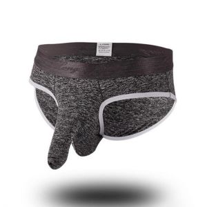 Mens Elephant Convex Pouch Mid Rise Briefs Underwear