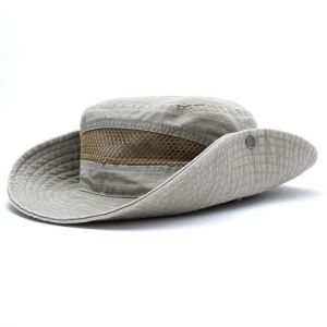 shopping אקססורייז Wide Cotton Mesh Sun Cycling Hiking Fishing Hat Outdoor UV Protection Flap Cap