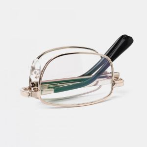 New Folding Reading Glasses Metal Glasses Coating High-grade Old Light Glasses