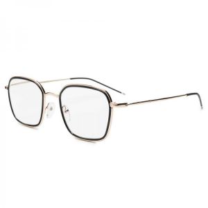 Unisex Vogue Anti-blue Anti-fatigue Metal Frame Comfortable Computer Circle Round Reading Glasses