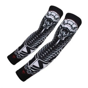 1Pair Tattoo Sunscreen Cycling Fishing Cooling Arm Sleeves Sweatproof Breathable  Sunblock Gloves