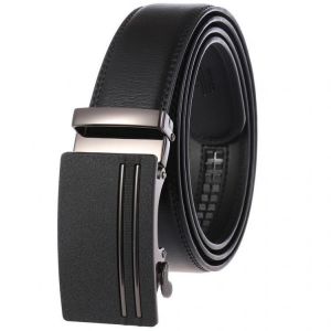 New Men's Two-layer Leather Belt Business Belt Automatic Buckle Belt