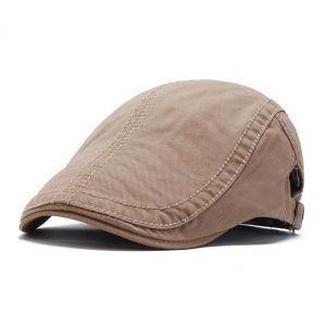 Cotton Adjustable Painter Berets Caps Retro Outdoor Peaked Forward Hat For Men Women