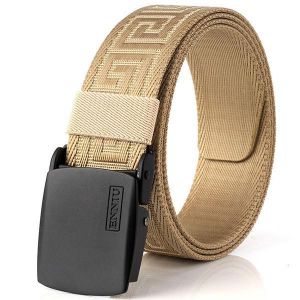 125CM Men Automatic Buckle Military Nylon Belt Army Tactical Durable Waistband