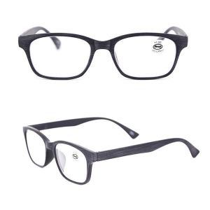 Men Women Lightwight Reading Glasses Imitation Wood Grain Frame Presbyopia Eyeglasses With Diopter