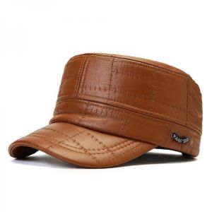 Mens Flat Top Hat Outdoor Sunscreen Military Army Peaked Dad Cap Flat Hats