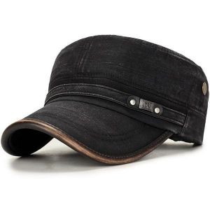 Men Outdoor Cotton Sunshade Military Army Cap Casual Adjustable Durable Flat Top Hat