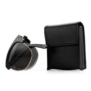 Men Women Folding Presbyopic Glasses With Glasses Case Vintage Metal Frame Reading Glasses