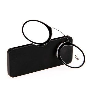 Mens Women Mini Ultralight Clip Nose Reading Glasses Portable Reading