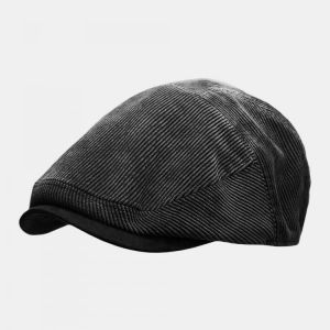 Men's Corduroy Newsboy Cap Winter Beret Hat Beret Caps
