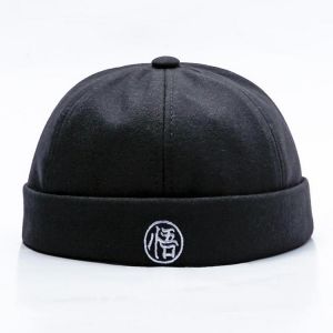 Men Women Curling Retro Trend Parent-child Cap Hip-pop Solid Color Street Hat