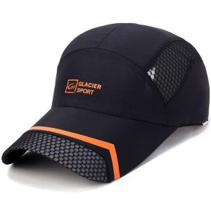 Unisex Men Hat Thin Breathable Stripe Quick Dry Outdoor Sport Sunshade Mesh Baseball Cap