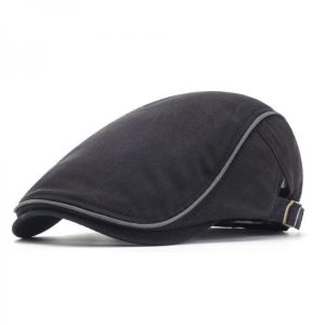 Mens Womens Vogue Cotton Solid Painter Berets Caps Casual Outdoor Visor Peaked Hat