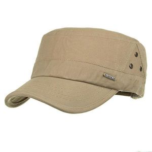 Summer Sunshade Cotton Military Cap For Men Casual Breathable Flat Hat