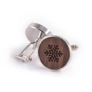 Mens Round Business Personality Pattern Printing French Shirt Cufflinks Dress Cuffs Suit Cuff Button