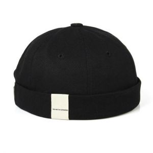 New Avene Style Casual Street Retro Hip Hop Innocent Landlord Hat Vintage Innocent Metal Standard Sailor Brimless Hats
