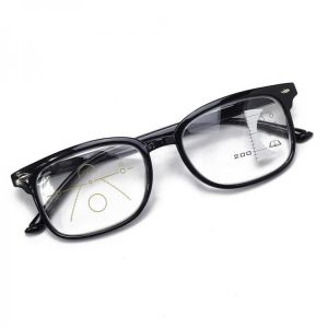 TR90 Retro Progressive Multi-Focus Reading Glasses Anti-Blue Light Dual-Use Multi-Function Glasses