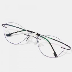 Unisex Soft Border Cat Eye Fine Border Reading Glasses