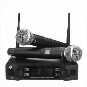 shopping טלווזיות ומערכות שמע לבית EPXCM A-666 UHF Wireless 2Ch Handheld Mic Cardioid Microphone System for Kraoke Speech Party