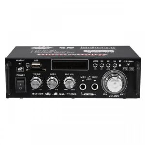 shopping טלווזיות ומערכות שמע לבית BT-298A 12V 220V HIFI Audio Stereo Power Amplifier bluetooth FM Radio 2CH 600W