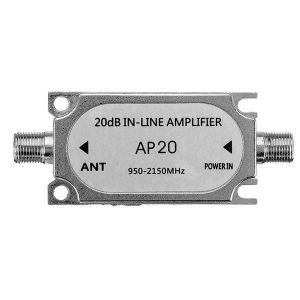 shopping טלווזיות ומערכות שמע לבית Jasen JS-20A Satellite 20db In Line Amplifier 950-2150 Mhz Booster