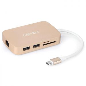 MINIX NEO C Type-C Multi Port Adapter with HD Output Gigabit Ethernet USB3.0 x 2 TF SD Card Slot
