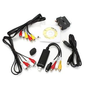 TV DVD Audio Video Grabber Stick Digitization Cable Scart Adapter