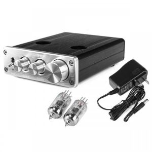 DING SHINE HiFi Digital 6J1 Vacuum Tube Treble Bass Mini Stereo Audio DAC Pre Amplifier