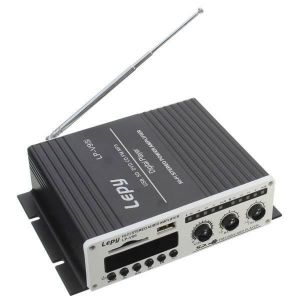 Lepy LP-V9S DC12V Hi-Fi Stereo Power Digital Car Power Amplifier Player With Power Adapter