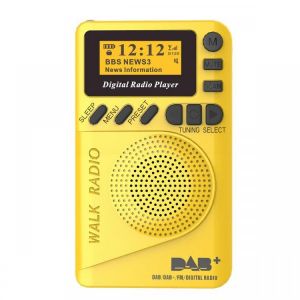 DAB+ Digital FM 174&ndash;240MHz Radio LCD Display SD Card Speaker Music MP3 Player Loudspeaker