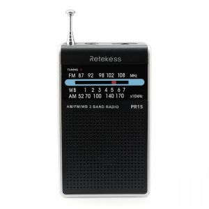 Retekess F9214 PR15 Digital Display Radio with FM AM for Family Camping Outdoor