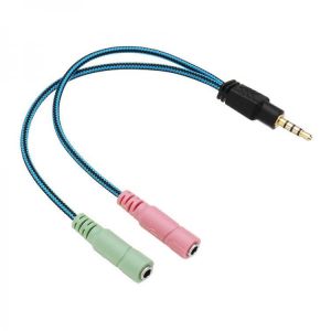 Kotion Each 3.5mm 2 in 1 Y Earphone Splitter Adapter Audio Aux Cable