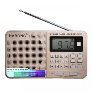 Portable Handheld Full-Band AM SW FM Radio Speakers Digital MP3 Music Audio Player TF Card U-disk Campus Broadcast Radio