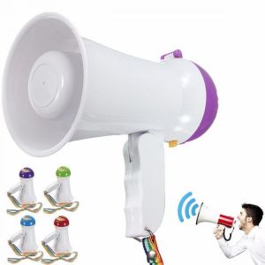 Portable Foldable Handheld Megaphone Siren Loudspeaker Voice Amplifier Recorder