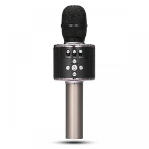 LOSKII Wireless bluetooth Karaoke Microphone Speaker Handheld Cordless KTV MIC Stereo Speaker Music Player