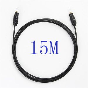 1M-15M Gold Plated Digital Toslink SPDIF Audio Optical Fiber Cable Cord
