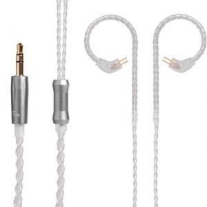 TRN Earphone Replacement Cable Upgraded Silver Plated Cable Use For TRN V10 KZ ZS6 ZS5 ZS3 ZST ZSR RT-1 TFZ