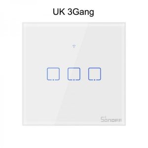 SONOFF&reg; T2 EU/US/UK AC 100-240V 1/2/3 Gang TX Series 433Mhz WIFI Wall Switch RF Smart Wall Touch Switch For Smart Home Wor