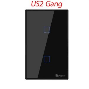 SONOFF&reg; T3 EU/US/UK AC 100-240V 1/2/3 Gang TX Series WIFI Wall Switch 433Mhz RF Smart Wall Touch Light Switch For Smart Ho