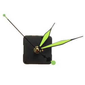 Green &amp; Black Luminous Hands DIY Quartz Clock Spindle Movement