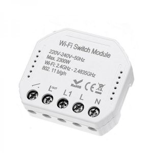 MoesHouse WIFI Smart Light Switch Diy Breaker Module Smart Life/Tuya APP Remote Control Works With Alexa Echo Google Home 1/2 Way