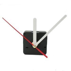 White &amp; Red Hands DIY Quartz Black Wall Clock Movement Repair Parts