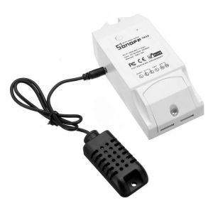 SONOFF&reg; TH10 DIY 10A 2200W Smart Home WIFI Wireless Temperature Humidity Thermostat Module APP Remote Control Switch Socke