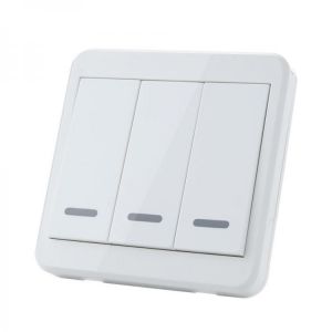 KTNNKG 433MHz Universal Wireless Remote Control 86 Wall Panel RF Transmitter With 1 2 3 Buttons For Home Room Lighting Switch