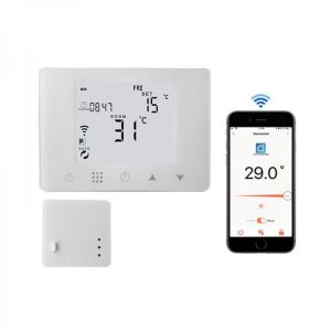 WiFi &amp; RF Wireless Room Thermostat for Gas Boiler Heating or Water Floor Heating Remote Control Temperature Controller