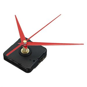 10pcs 20mm Shaft Length DIY Red Triangle Hands Silent Quartz Wall Clock Movement Mechanism For Replacement