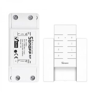 SONOFF&reg; RF 7A 1500W AC90-250V DIY WIFI Wireless Switch Socket Module With RM433 Remote Control And Base For Smart Home APP